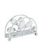 Keskor Metallic Napkin Holder Silver 13x5x9cm 43186