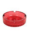 Uniglass Glass Cigarette Ashtray Red
