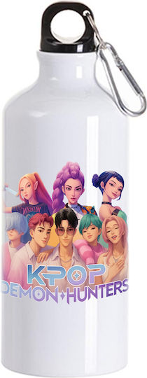 Παγούρι Kpop Demon Hunters 600ml Λευκό