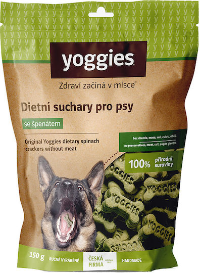 Dietary Dog Biscuits Spinach Gluten Free Yoggies 150g