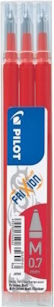 Pilot Frixion Ball 0.7 3 Replacement Inks for Fountain Pen Red