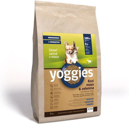 Dry Dog Food Goat Meat Vegetables Probiotics Single Protein Cold Pressed Yoggies Mini 5 Kg