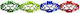 Carnival Garland Polychrome 1pcs