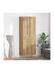 Wohnzimmer Vitrine aus Spanplatte mit Verglasung Artisan Eiche 69.5x34x180cm