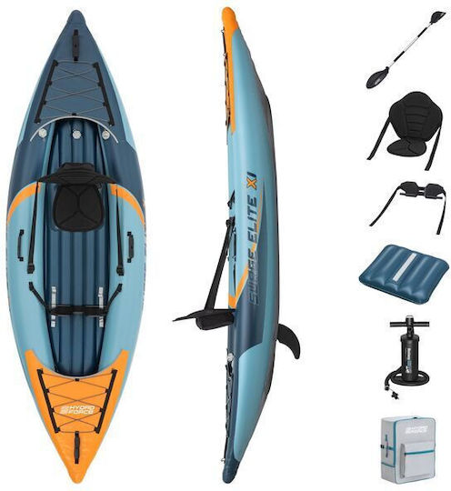 Bestway Hydroforce Surge Elite X1 Sit in Sea Kayak 1 Person Blue 65180