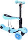 Athlopaidia Kinderroller 3-Rad mit Sitz Hellblau