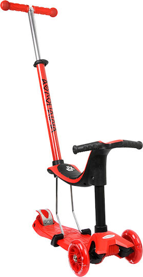 Athlopaidia Kids Scooter 3-Wheel with Seat Red