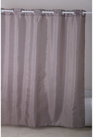 Inter Ceramic Κουρτίνα με Τρουκς Καφέ 182SC