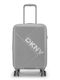 DKNY Cabin Travel Suitcase Grey with 4 Wheels Height 55cm