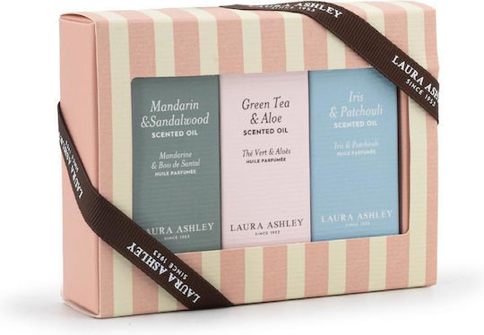 Laura Ashley Laura Ashley Raumdüfte Set mit Sandelholz Parfüm A2403 3 Stück 10ml