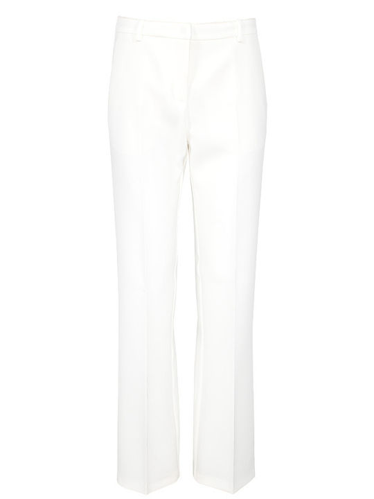 Pinko Eucalipto Women's Fabric Trousers White