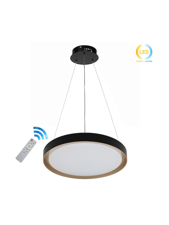 Keskor Deckenleuchte 50cm Schwarz mit Integrierter LED