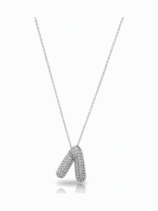 Rebekka Necklace Monogram from Gold Plated Steel