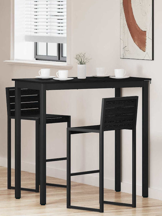 Table Dining Room Wooden Black 110x55x105cm
