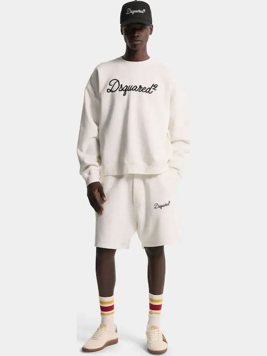 Dsquared2 Șort Sportiv pentru Bărbați White