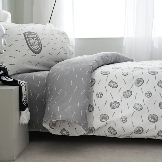 Vesta Home Set Kids Duvet Cover Single Gray White Vesta Home Set Kids Duvet Cover Single Gray White