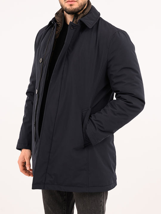 Adimari Μπουφάν Παρκά Black, Blue Royal, Dark Blue