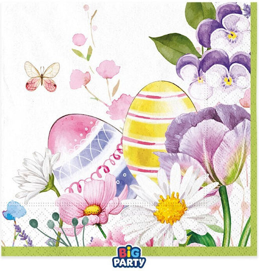 16 Χαρτοπετσέτες 33 X 33 Cm Floral Easter
