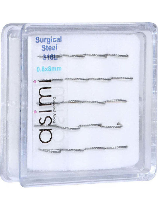 Asimi Body Piercing Nose Hoop Earring 8mm Asimi Body Piercing Nose Hoop Earring 8mm