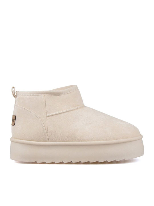 Envie Shoes Women's Ankle Boots with Fur Gray