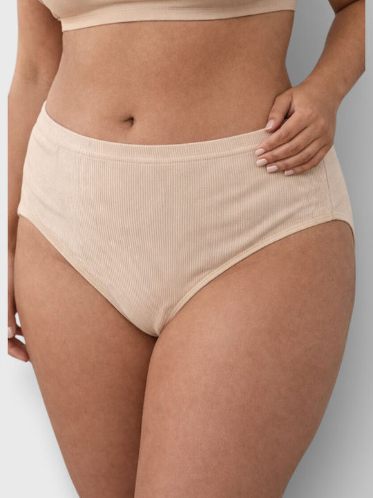 High Waist Women's Slip 3Pack Beige