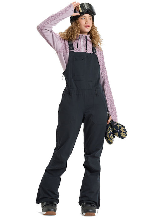 Roxy Rideout Snow ERJTP03290-KVJ0 Women's Dungarees for Ski & Snowboard Black
