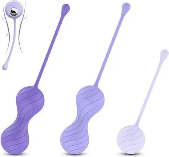 Smd Elysia Bleu Silicone Kegel Training Balls Κολπικές Μπάλες Εκγύμνασης Σιλικόνη Σετ 3 Blue