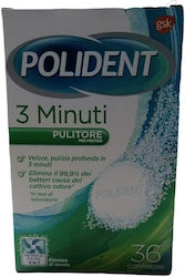 Polident Denture Adhesive Cream 3 Minute Mint Capsules 36 Pieces