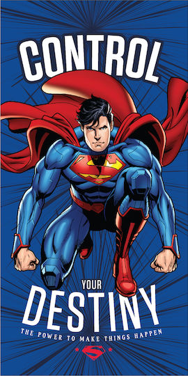 Superman Kinder-Strandtuch für Jungen 140 x 70