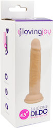 Loving Joy Glass Dildo With Suction Cup Flesh