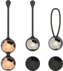 Lux Invincio Duo-ball Set Urinary Incontinence Treatment Kegel Exercises Pelvic Stimulator 3 Supports 6 Balls 9 Different Exercises Medical Silicone Black Lux Invincio Duo-ball Set Urinary Incontinence Treatment Kegel Exercises Pelvic Stimulator 3 Supports 6 Balls 9 Different Exercises Medical Silicone Black