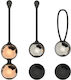 Set Lux Invincio Duo-Ball Tratament Incontinență Urinară Exerciții Kegel Stimulator Pelvic 3 Suporturi 6 Bile 9 Exerciții Diferite Medical Silicon Negru