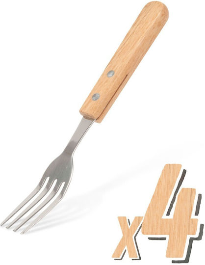 Alista Home Set de Furculițe Alimente De lemn Gri 19cm 4buc