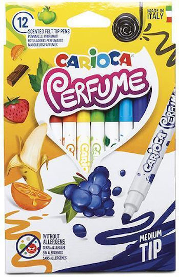 Carioca Wasser Duftende Zeichenstifte Set 12 Farben (6 Verpackungen) NX-12641