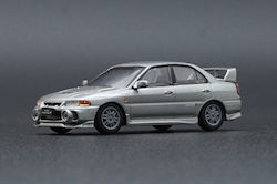 Machetă Mașină Mitsubishi Lancer Evolution IV Argintiu LHD 1:64 BM Creations
