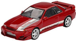 Macheta Auto Nissan Skyline Gt-r R32 Veilside Combat C-i Gem Rot 2011 Maßstab 1:64