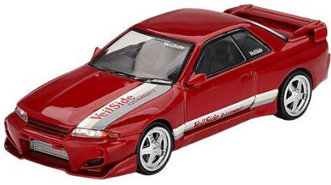 Machetă Mașină Nissan Skyline GT-R R32 Veilside Combat C-I Roșu Gem 2011 Scara 1:64 Mini GT MGT00987 R