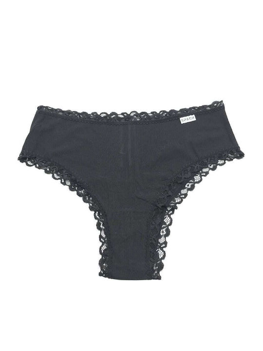 Topaki Women's Slip with Lace Black