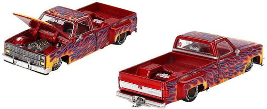Machetă Mașină Chevrolet Silverado Dually On Fire V1 1980 Scara 1:64 Mini GT Khmg127
