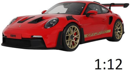 Machetă Auto Porsche 911 992 GT3 RS Guards Roșu 2021 1:12 GT Spirit GT939