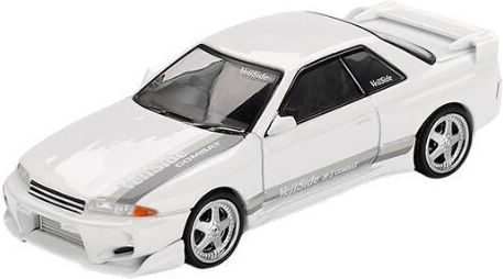 Machetă Mașină Nissan Skyline GT-R R32 Veilside Combat C-i Alb 2011 Scara 1:64 Mini GT MGT01066-R