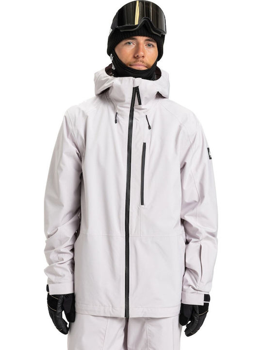 Quiksilver EQYTJ03493-SFN0 Männer Jacke aus für Ski & Snowboard Weiß