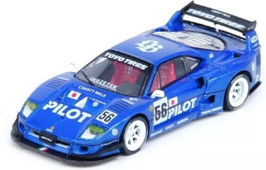 Machetă Auto Ferrari F40 Lbwk Tokyo Auto Salon 2024 Albastru 1:64 Inno64