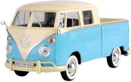 Macheta Auto Bus Volkswagen T1 Pick Albastru 1:24 Motormax