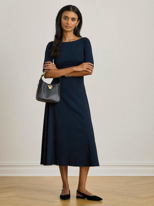 Midi Knitted Dress Blue