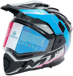 CFMoto 450 MT On-Off with Sun Visor DOT / ECE 22.06 Black/Blue