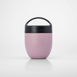 Smash Неръждаемо стоманено детско контейнерче за храна 0.5лт Розов