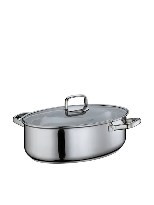 Kuchenprofi Dutch Oven Oval Made of Aluminum with Glass Lid 8.5lt 1pcs