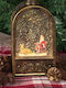 Christmas Snowball Illuminated with Santa Claus 11x24cm
