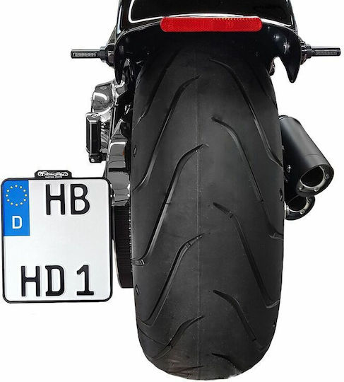 Heinz Bikes Motorrad-Kennzeichenhalter und -rahmen Led Rücklicht Slip-in Hbskz-xl Transparentes Kristall 1 Stück